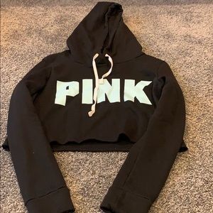PINK cropped hoodie